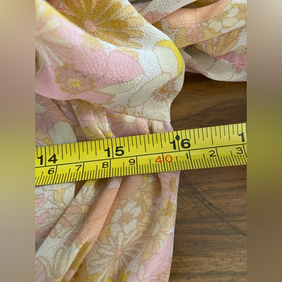 For Love & Lemons Eden Silk-Blend Midi Dress Women's sz Small READ - Picture 14 of 16